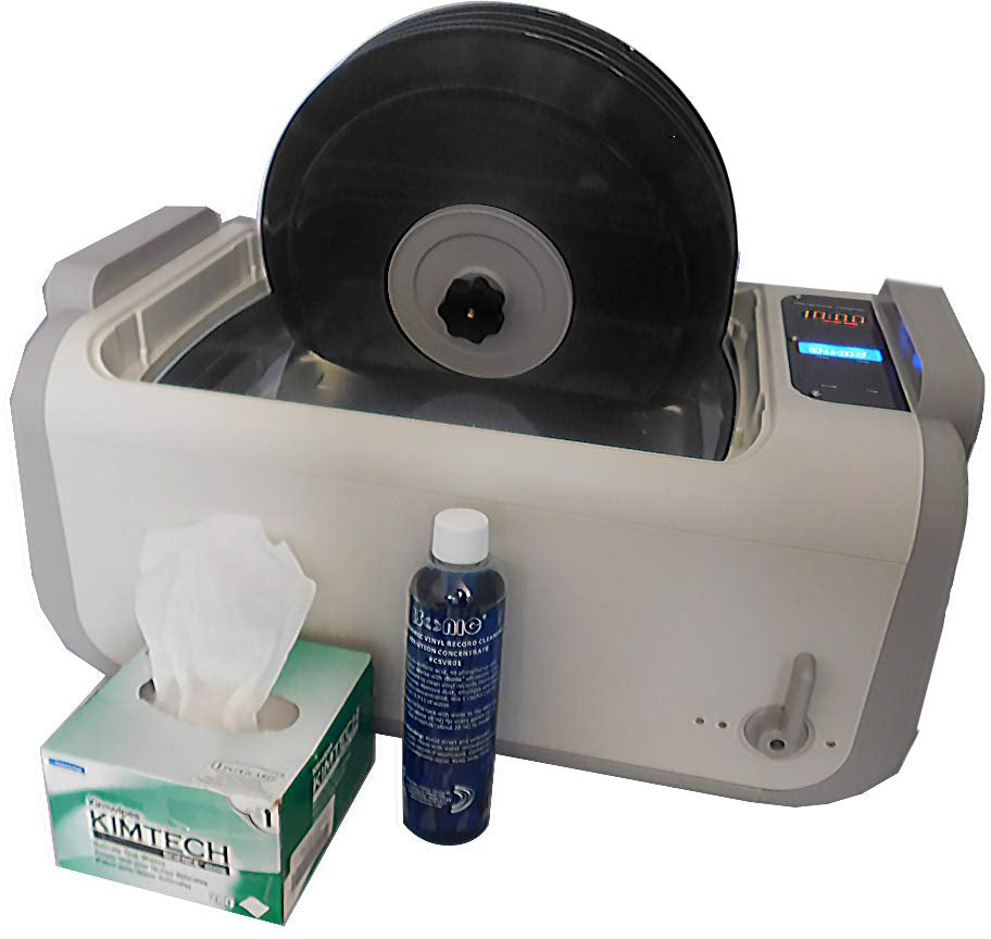 P4875II-4T-NH+MVR5 | iSonic? Ultrasonic Vinyl Cleaner for 5-LPs, 2Gal/7.5L, no heaters