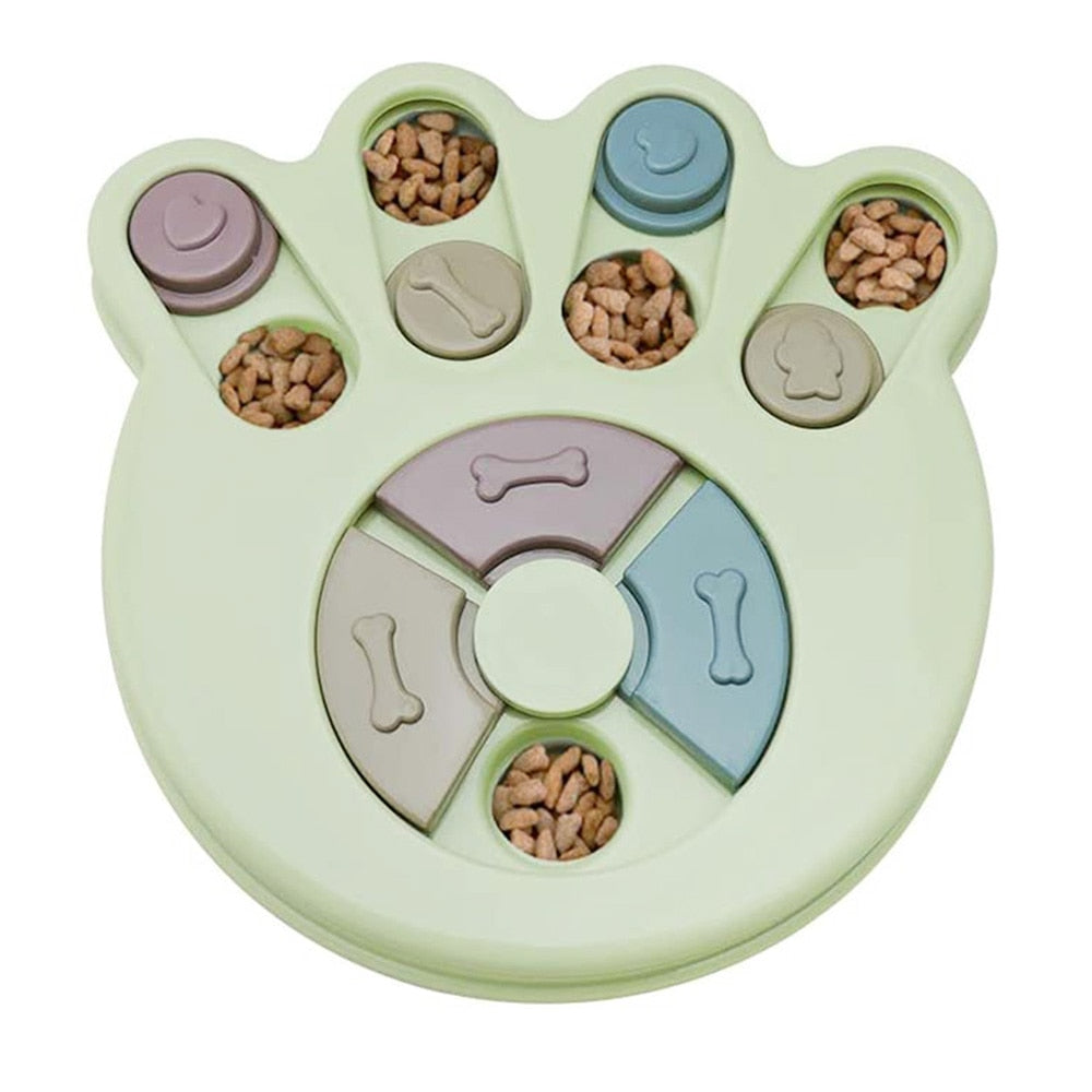 High Quality Interactive Dog Puzzle Toy - Slow Feeder - Mental Enrichment and IQ Training - Suitable for Small to Medium Dogs and Puppies - Three Colors Available