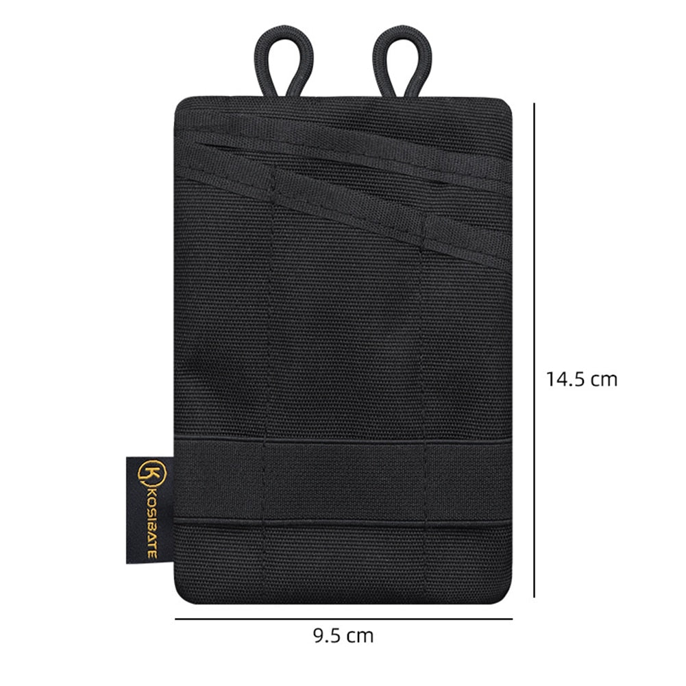 Outdoor Multifunctional EDC Storage Bag Oxford Cloth Black Gray Green Khaki 14.5x9.5cm