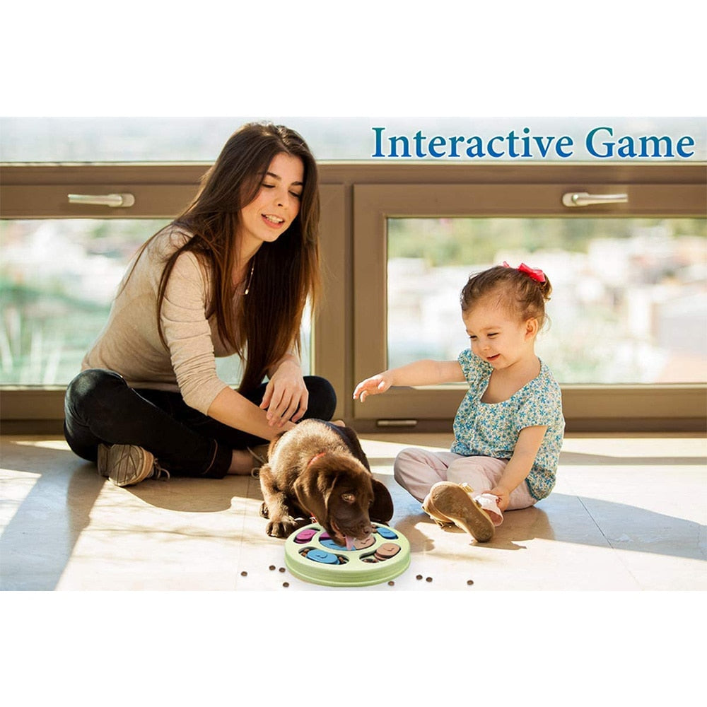 High Quality Interactive Dog Puzzle Toy - Slow Feeder - Mental Enrichment and IQ Training - Suitable for Small to Medium Dogs and Puppies - Three Colors Available