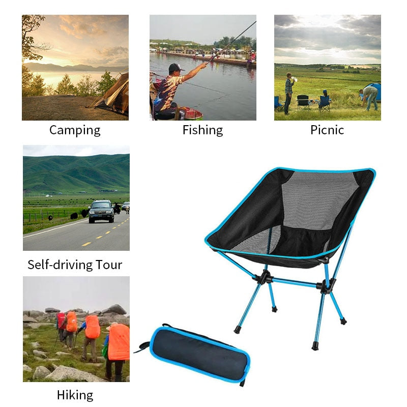 Detachable Camping Folding Chair - Portable and Durable Outdoor Seating