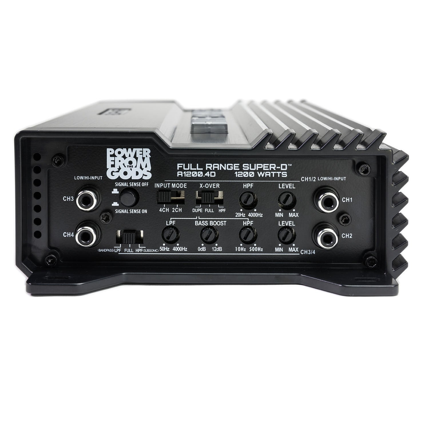 Hifonics Alpha A1200.4D 1200 Watt 4-Channel Class-D Compact Car Audio Amplifier