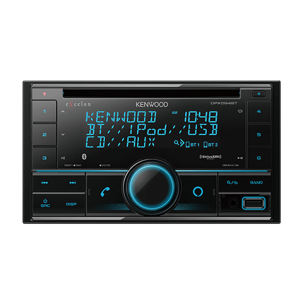 Kenwood DPX594BT 2-Din CD Receiver with Bluetooth