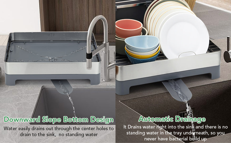 ThinkMax Multifunctional Dish Drying Rack Features