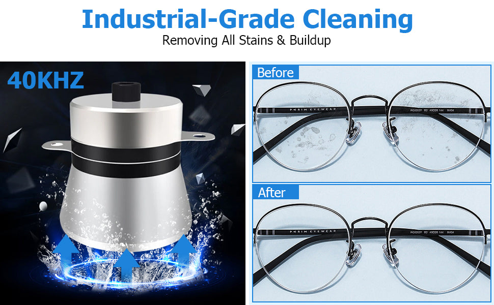 ThinkMax Ultrasonic Cleaner 180W 6L Ultrasonic Jewelry Cleaner Machine With Digital Timer Heater Silver ThinkMax Ultrasonic Cleaner 180W 6L Ultrasonic Jewelry Cleaner Machine With Digital Timer Heater Silver