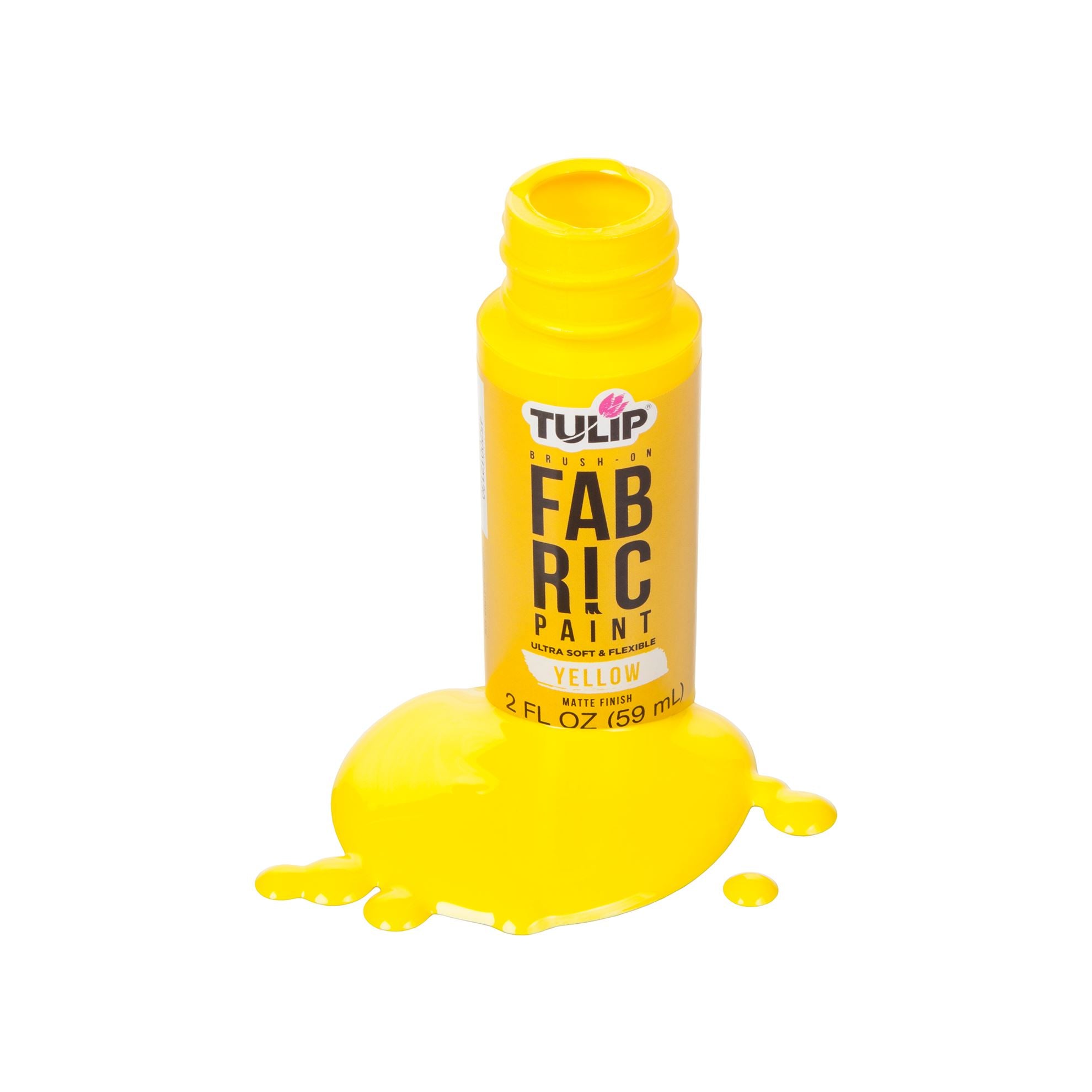 Tulip Brush-On Fabric Paint Yellow Matte 2 fl. oz.