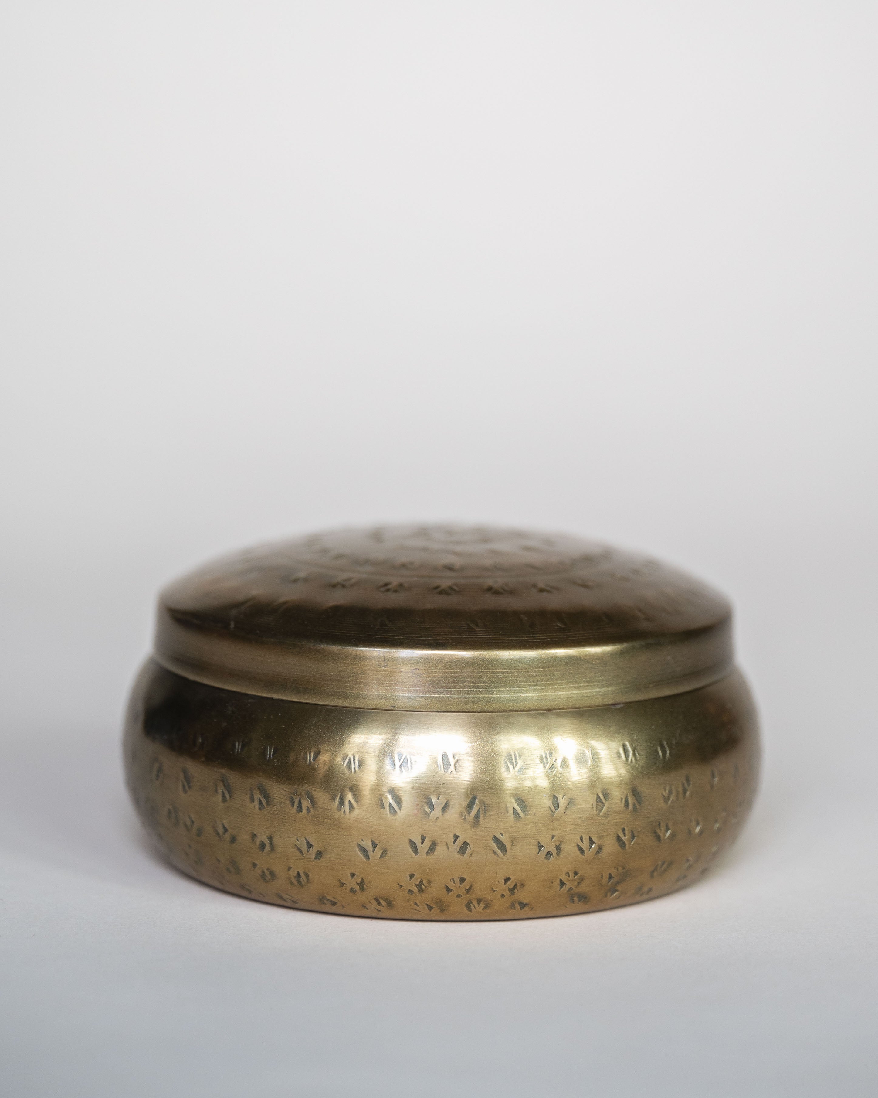 Hammered Metal Container