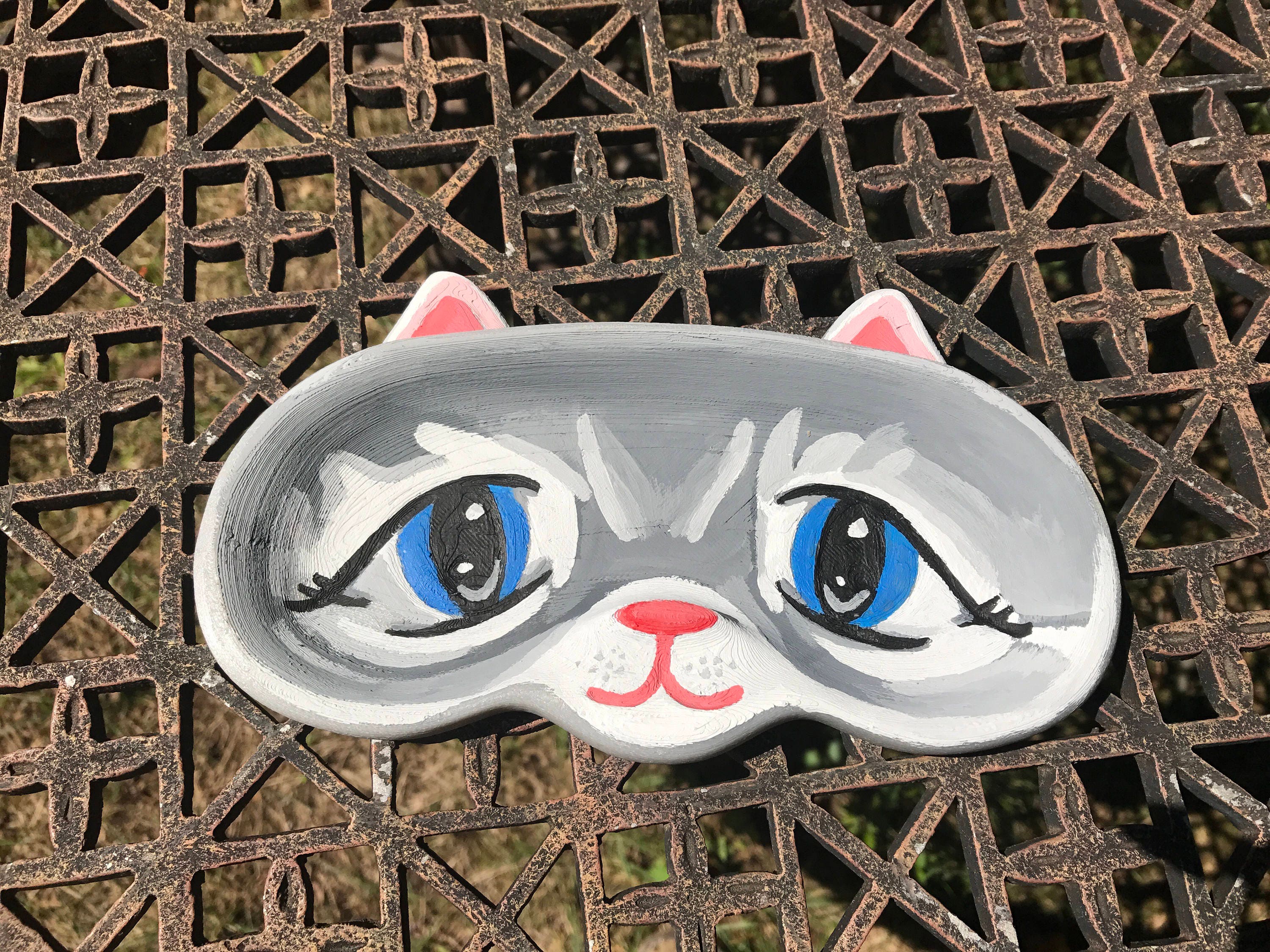 Customize Glasses holder, Office Decor for woman desk, Cat Decor, glasses, kitty, organizer