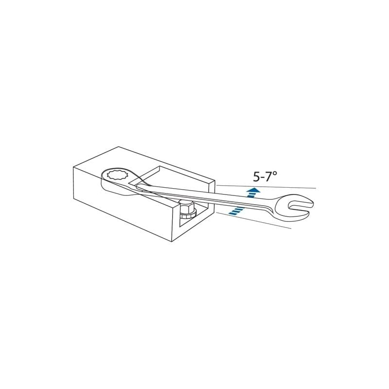 Gedore 2297388 7UR Combination Ratchet Spanner 22 mm