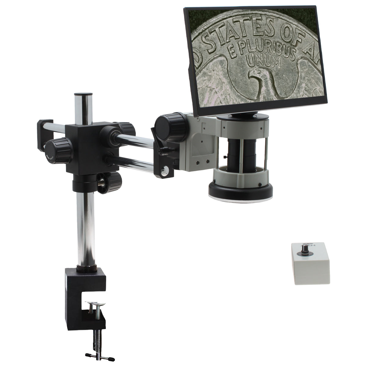 Digital Microscope Mighty Cam Eidos [7x-70x] on DABS Stand with Table Clamp
