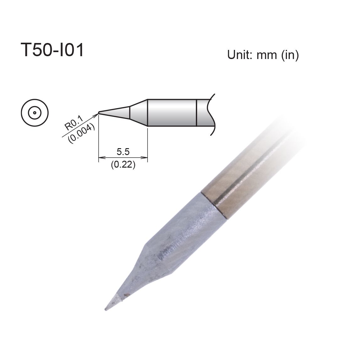 Hakko T50-I01 Micro Conical Tip Soldering Tip