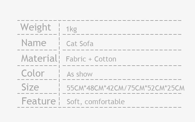 Bear Cuddle Couch Cat Bed Sofa 2 Style Warm Mat