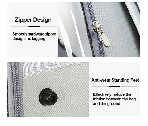 Cat Carrier Bag Breathable Foldable Travel 4 Color Transparent Pet Backpack
