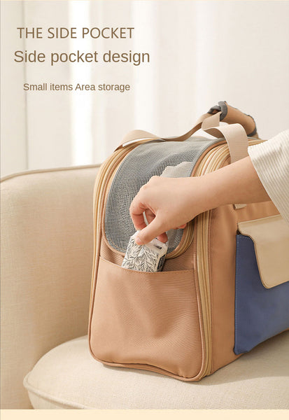 Cat Carrier Bag Foldable Breathable 3 Color Outdoors Handbags Pet Backpack