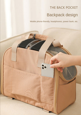 Cat Carrier Bag Foldable Breathable 3 Color Outdoors Handbags Pet Backpack