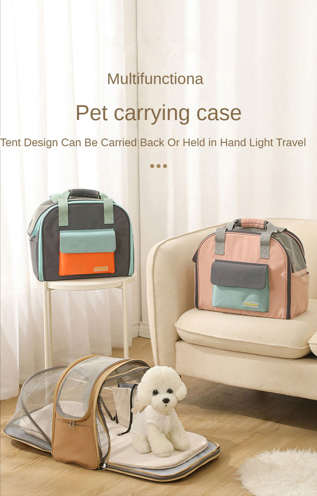 Cat Carrier Bag Foldable Breathable 3 Color Outdoors Handbags Pet Backpack