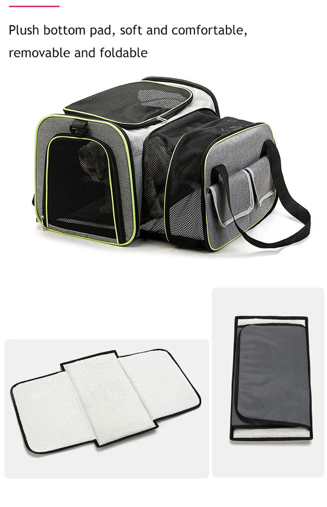 Cat Carrier Bag Soft Breathable Foldable 5 Color Pet Handbag