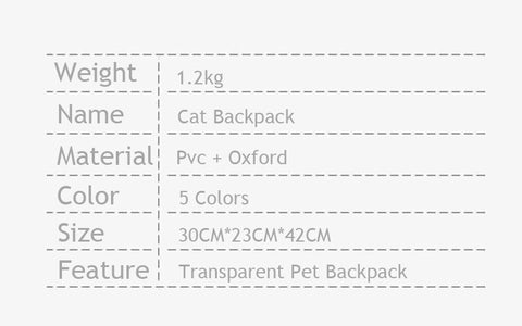 Cat Carrier Bag Transparent Bag Breathable Multiple colors Portable Bag