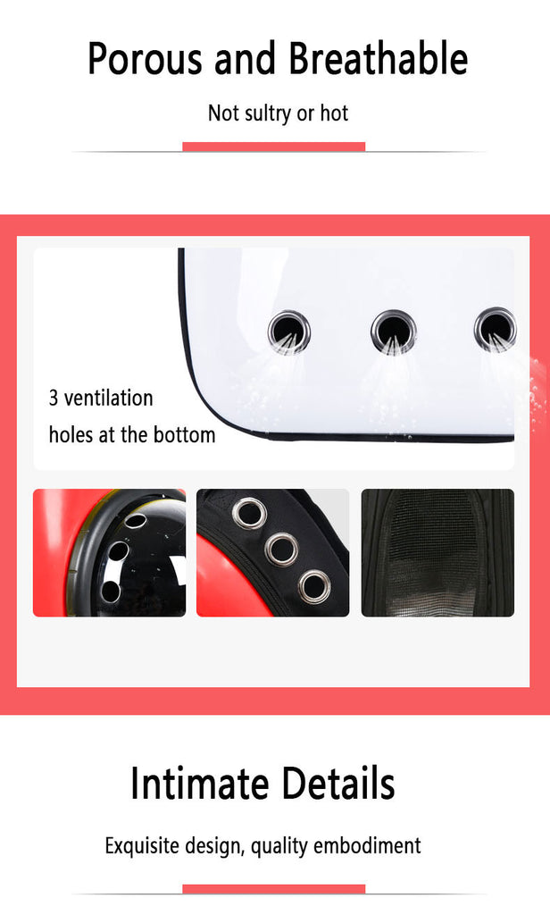 Cat Carrier Bag Transparent Breathable Capsule 13 Color Cat Backpack