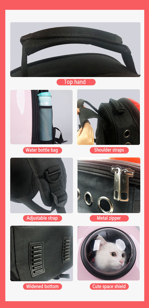 Cat Carrier Bag Transparent Breathable Capsule 13 Color Cat Backpack