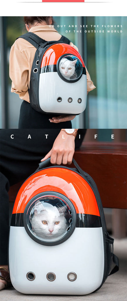 Cat Carrier Bag Transparent Breathable Capsule 13 Color Cat Backpack