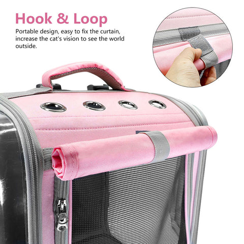Cat Carrier Breathable Travel Outdoor 2 Color Pet Transparent Backpack