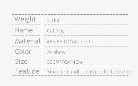 Cat Stick Toys With Bell Feather Catnip 3 Style