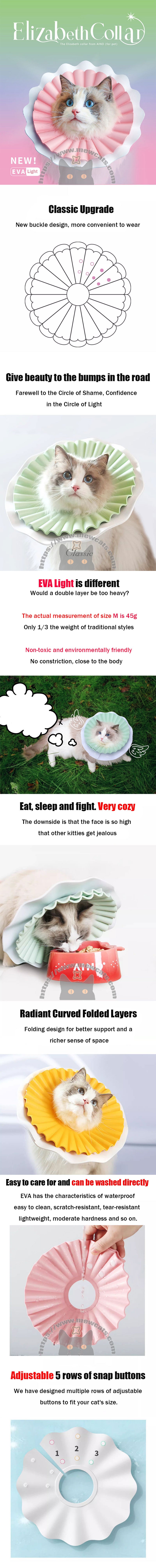 Cat Cone Collar Adjustable Headgear