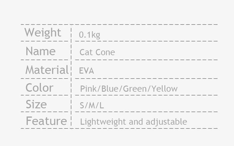 Cat Cone Collar Adjustable Headgear