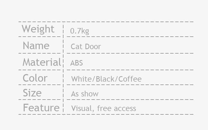 Cat door with window Free access (1)