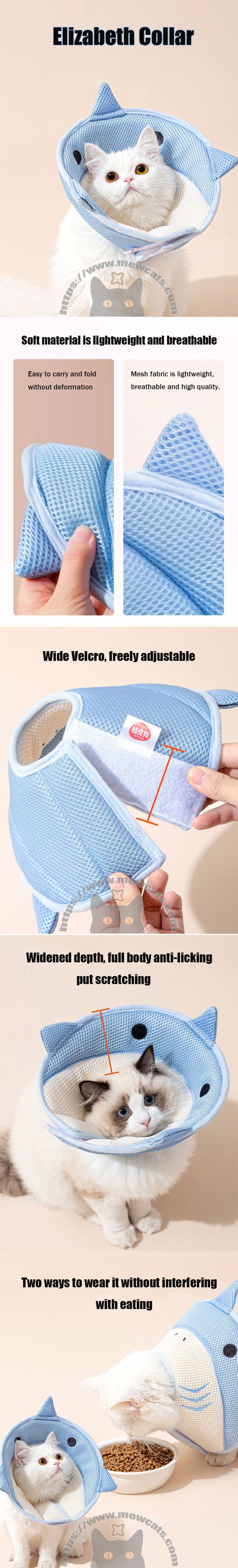 Dolphin Cat Cone Collar Cute Headgear