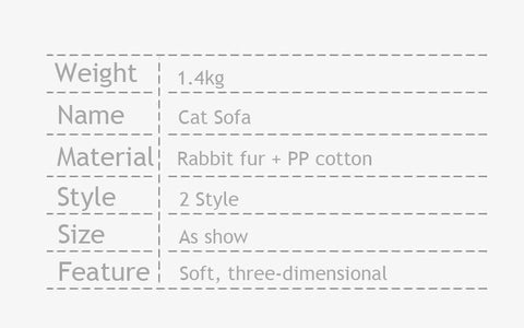 Vegetable Dog Vertical Cat Sofa 2 Style Warm Bed