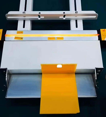 Acrylic bending tools including a propane torch, clamps, bending table, and protective gloves and goggles.