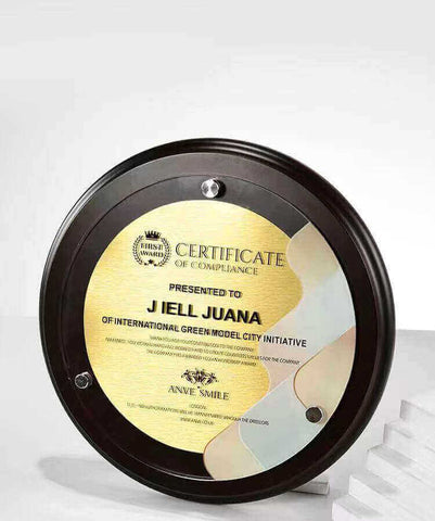 UV printed acrylic tags in different shapes and sizes