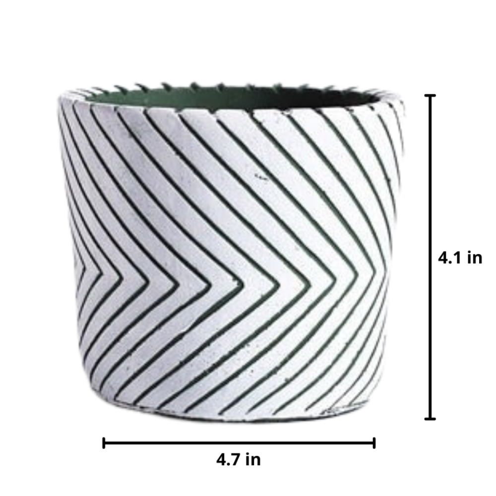 Leafzen Painted Ceramic Planters