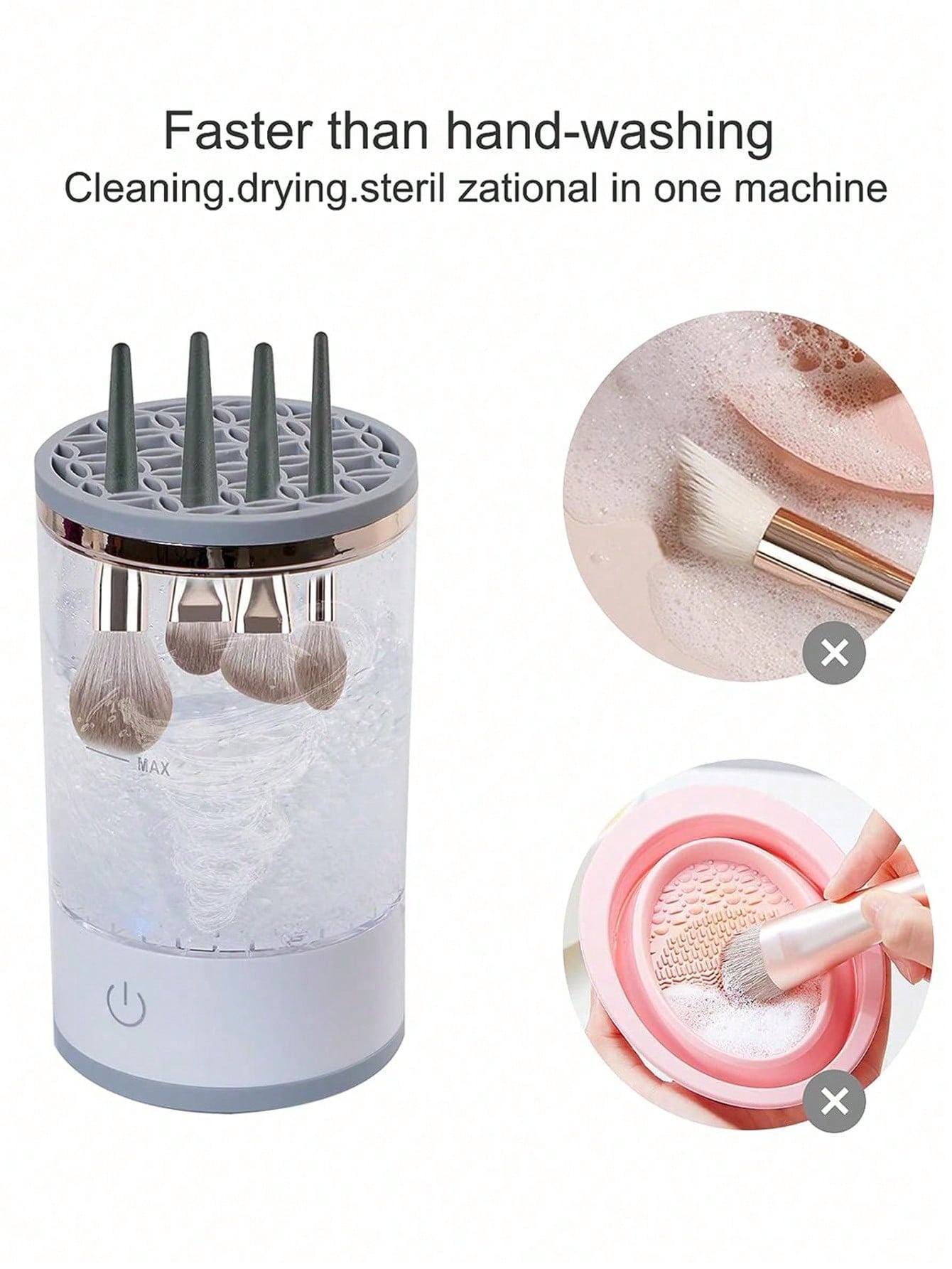 3-in-1 Brush Cleaning