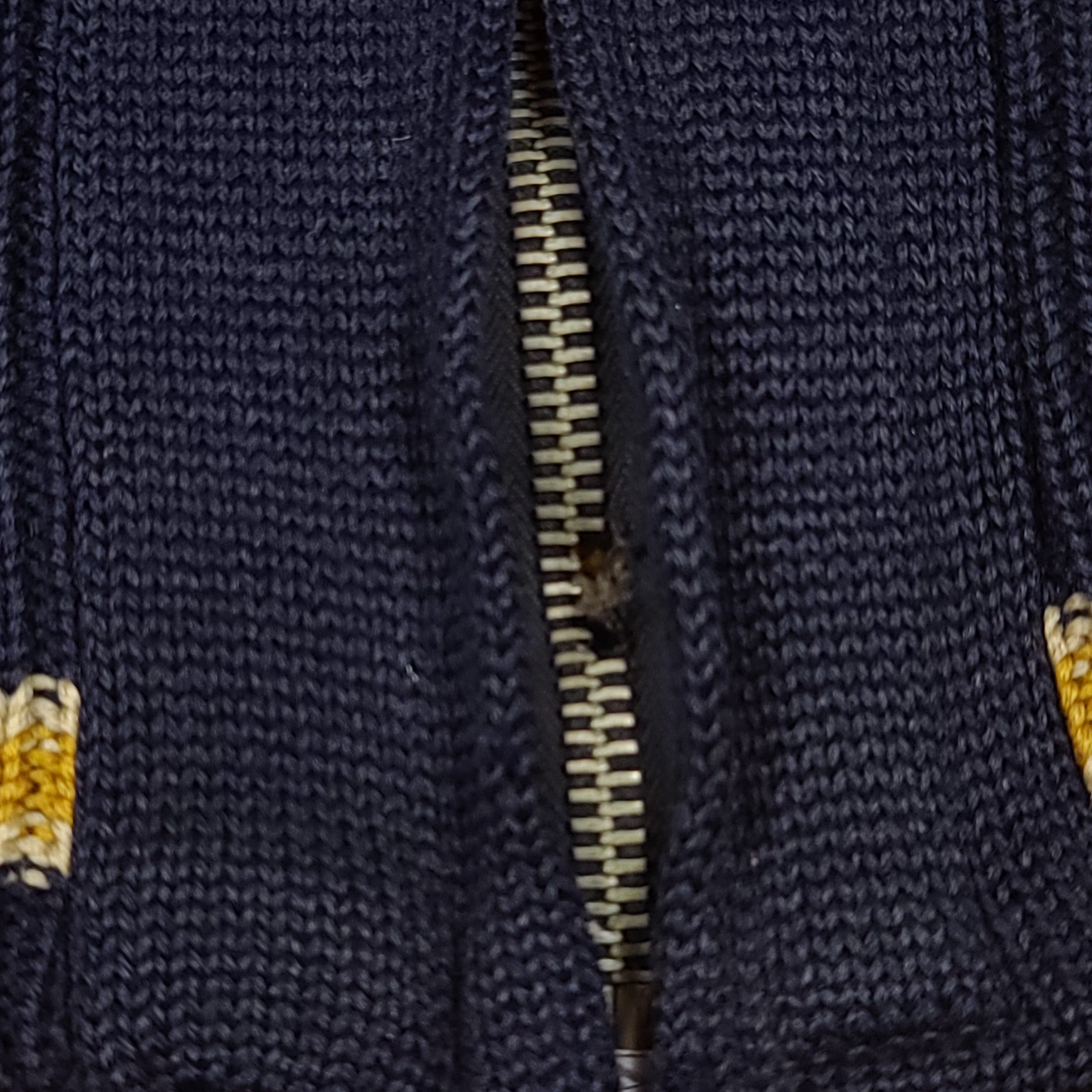 Vintage 1941 Tilden Tech High School Wool Zip Varsity Jacket