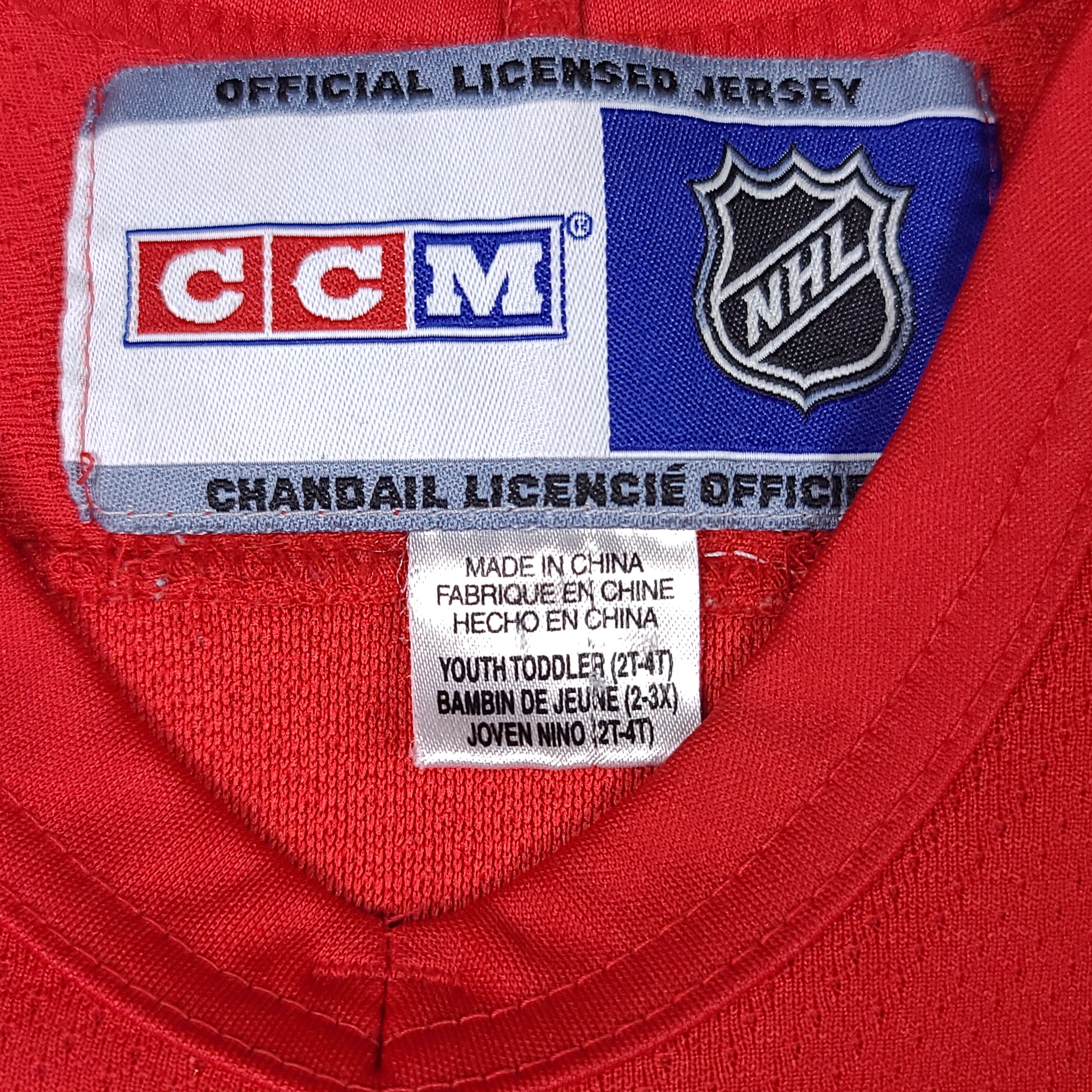 Vintage Detroit Red Wings Red CCM Toddler Hockey Jersey