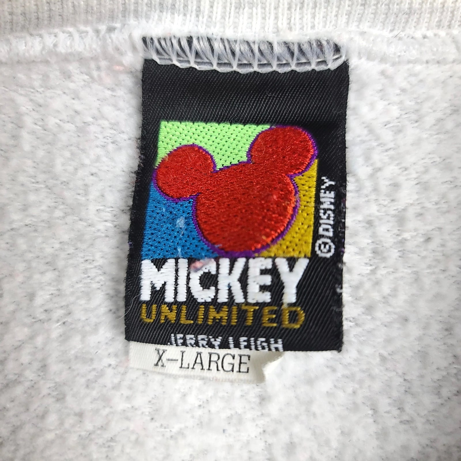 Disney Mickey & Minnie Mouse Gray Crewneck Sweatshirt