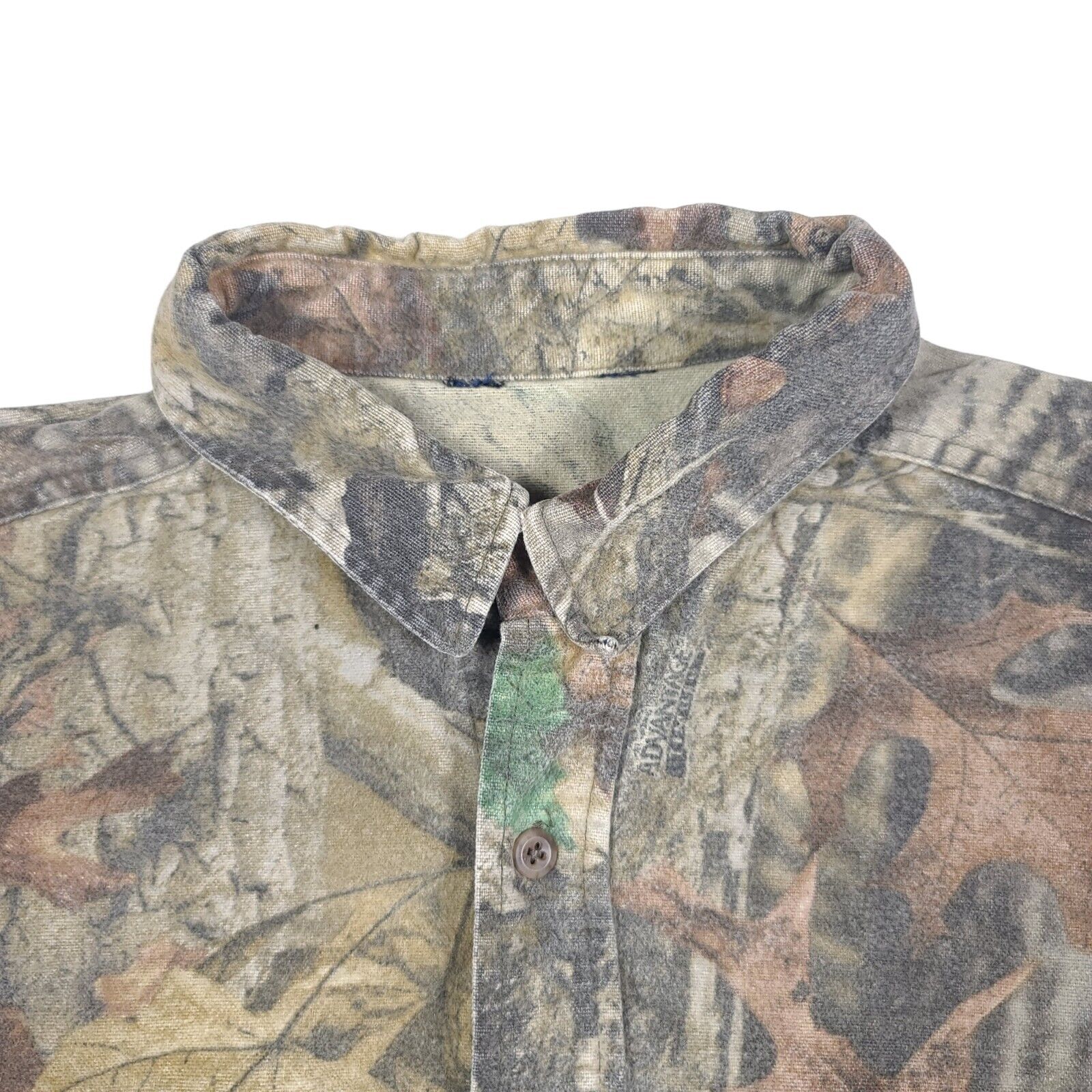 Woolrich Advantage Timber Real Tree Camo Hunting Heavy Chamois Flannel Shirt