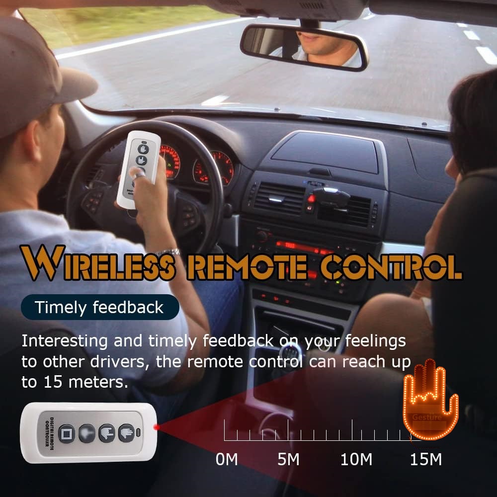 Wireless Hand Gesture LED Window Panel