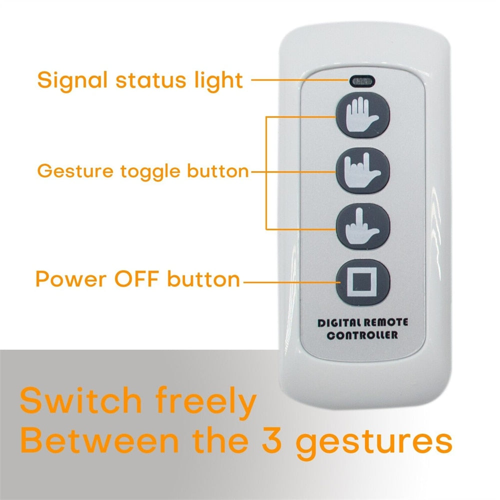 Wireless Hand Gesture LED Window Panel