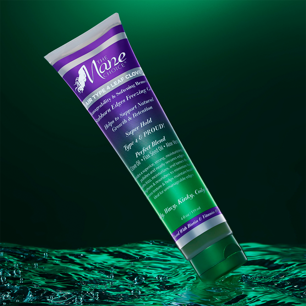 Hair Type 4 Leaf Clover Stubborn Edges Freezing Gel