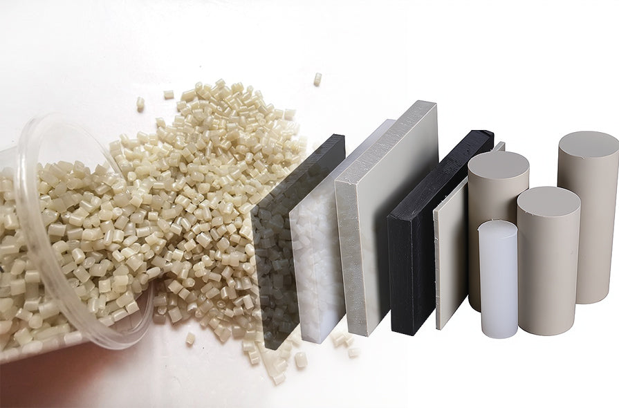 PP plastic sheets and rods processing
