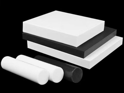 Teflon plastic sheets and rods