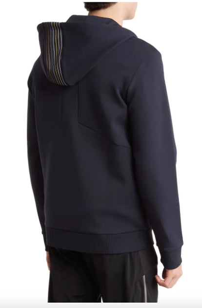 BOSS Saggy 1 Logo Embroidered Regular Fit Full Zip Hoodie Jacket XXL New $228