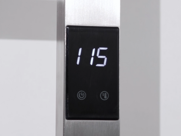 Stainless Steel Heated Towel Rack, igniting luxury in a minimalist bathroom design