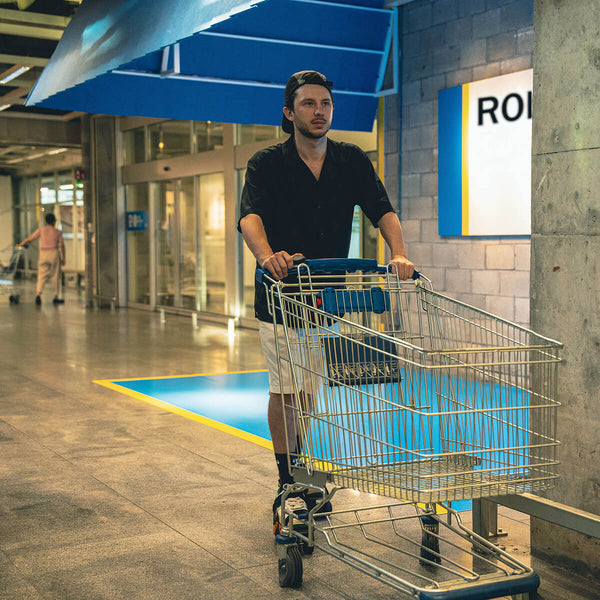 Shopping at Ikea in Rollwalk motorized shoes