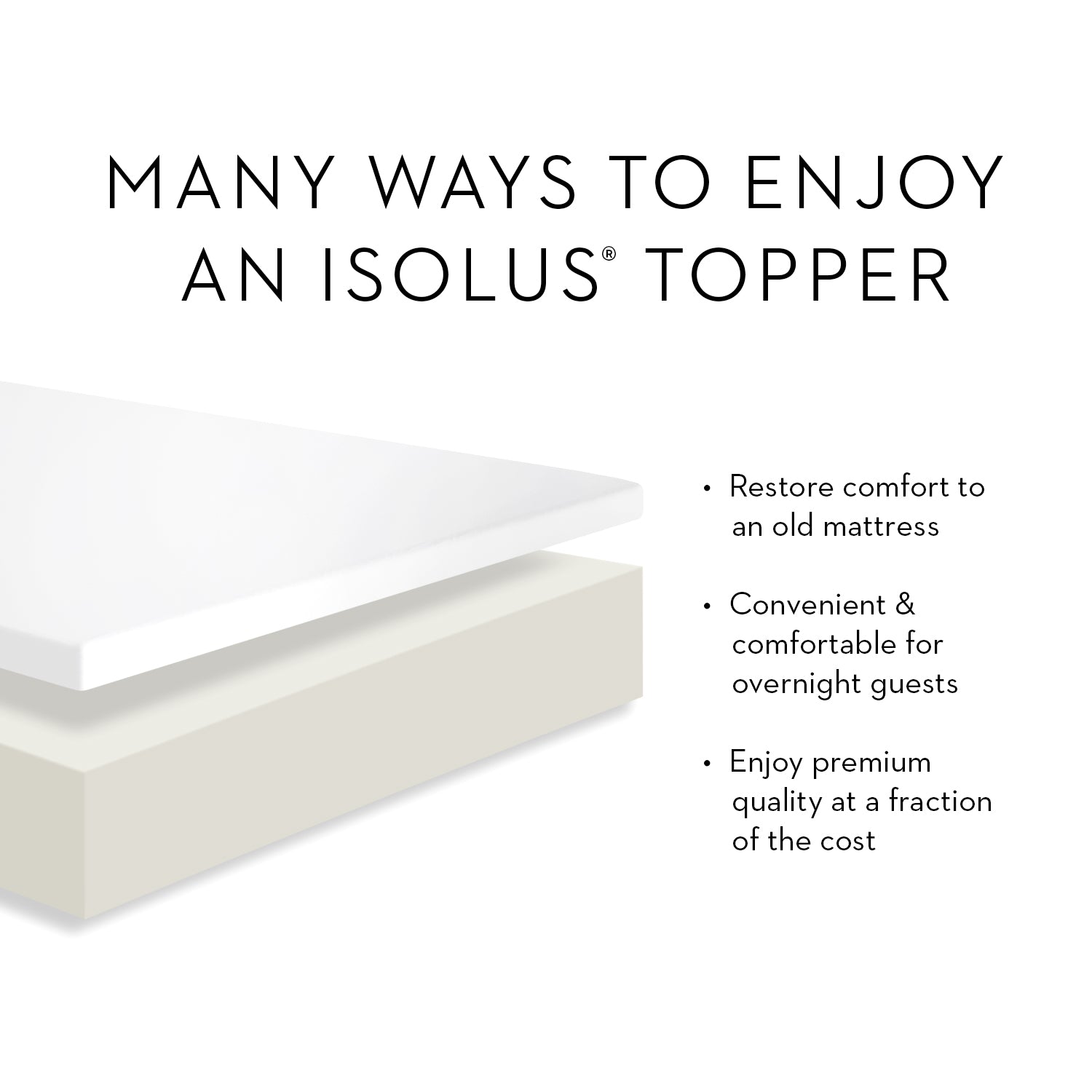 2 Inch Memory Foam Mattress Topper