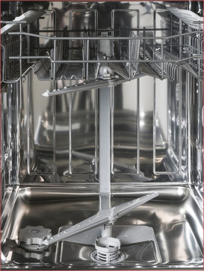 24-Inch Dishwasher with Stainless Steel Metal Spray Arms (not plastic), in the color White with Classico Chrome handle